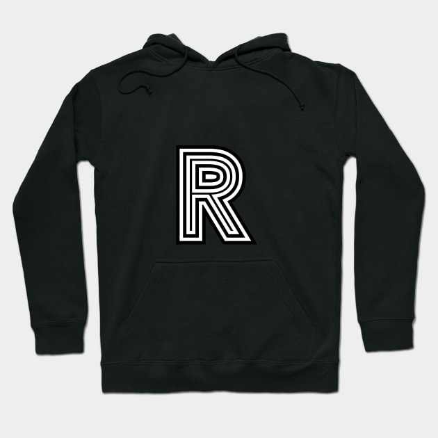 Letter R Hoodie by RaymondWareNYC